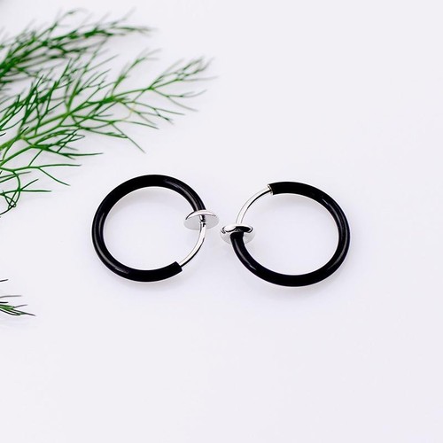 4x 2x 1x Aufsteck Nicht Piercing Feder Action Falsche Nase Septum Lippen Knorpel Ring - Bild 15 von 22