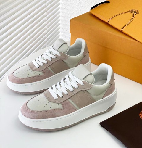 Tod's Mujer Cuero Ligero Color Bloqueado Suela Gruesa Zapatos - Imagen 5 de 8