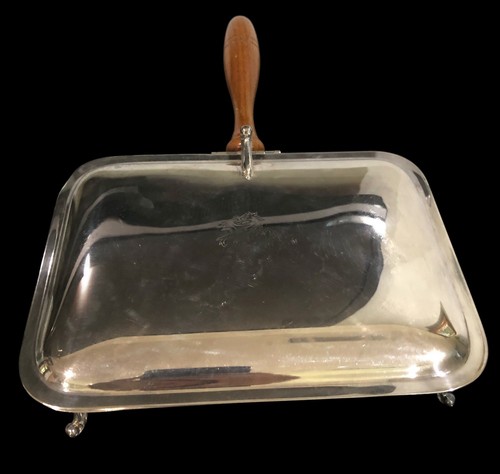 Vintage Friedman Silver Co. Silent Butler, Model #68 Silver Plate Crumb Catcher