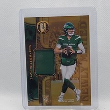 2021 Panini Gold Standard Football Zach Wilson Newly Minted Jersey /299 RC