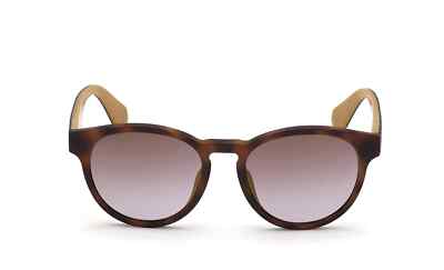 Adidas OR0025 56G Matte Brown Tortoise Round Plastic Sunglasses Frame 52-18-145