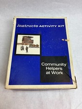 Rare - 1966 Instructo Activity Kit Community Helpers at Work - 1032