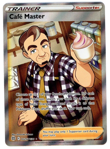 cafe master pokemon card full art Amazon.com: Cafe Master TG25/TG30 - Brilliant Stars - Ultra Rare Pokemon  Card main image 1