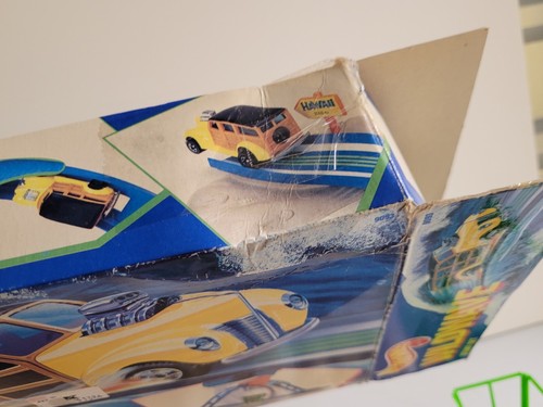 1989 Hot Wheels Wildwave Stunt Set Playset With Woody Car Vehicle Vtg Complete - Picture 17 of 24