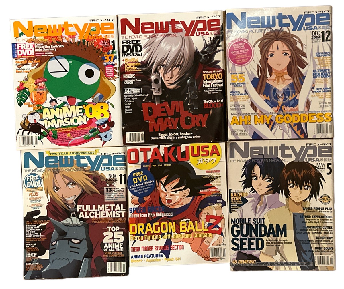 Newtype Manga Anime Dragon Ball Z Fanzine Magazine Mixed Lot Of 6