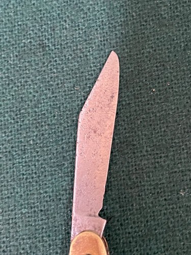 Colonial Gentleman's Folding Money Clip Knife, Engraved Handle - Picture 6 of 12