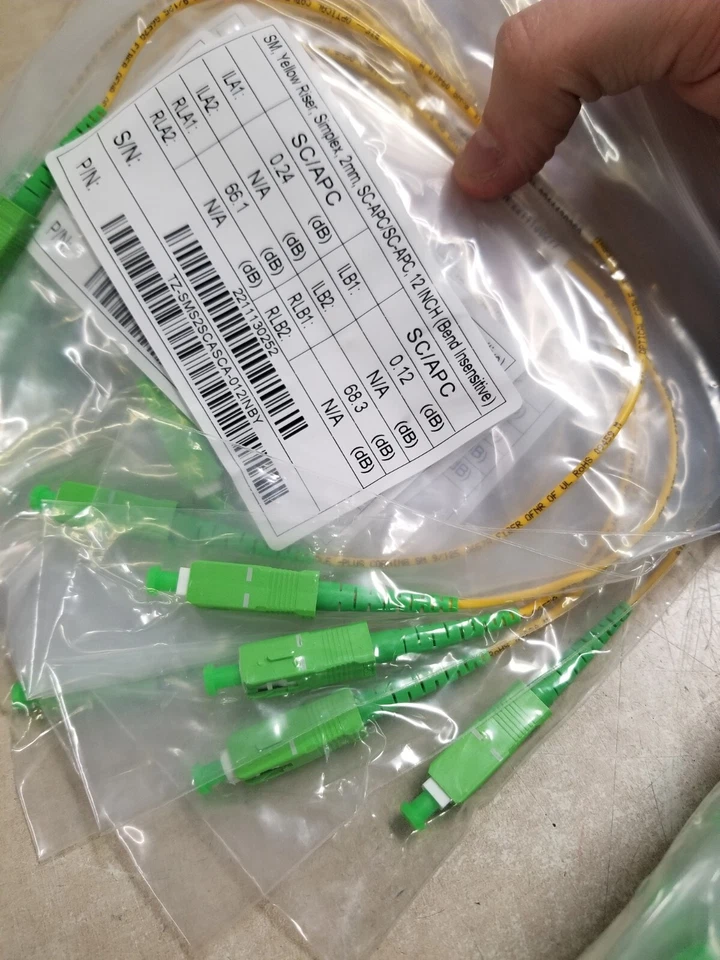 Lote de 50 - TZCS-SMS2SCASCA-012INBY SM Amarillo Elevador Simplex 2mm SC-APC/SC-APC Foto 4 de 4