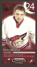 Jan Hrdina Arizona Phoenix Coyotes NHL Hockey Postcard
