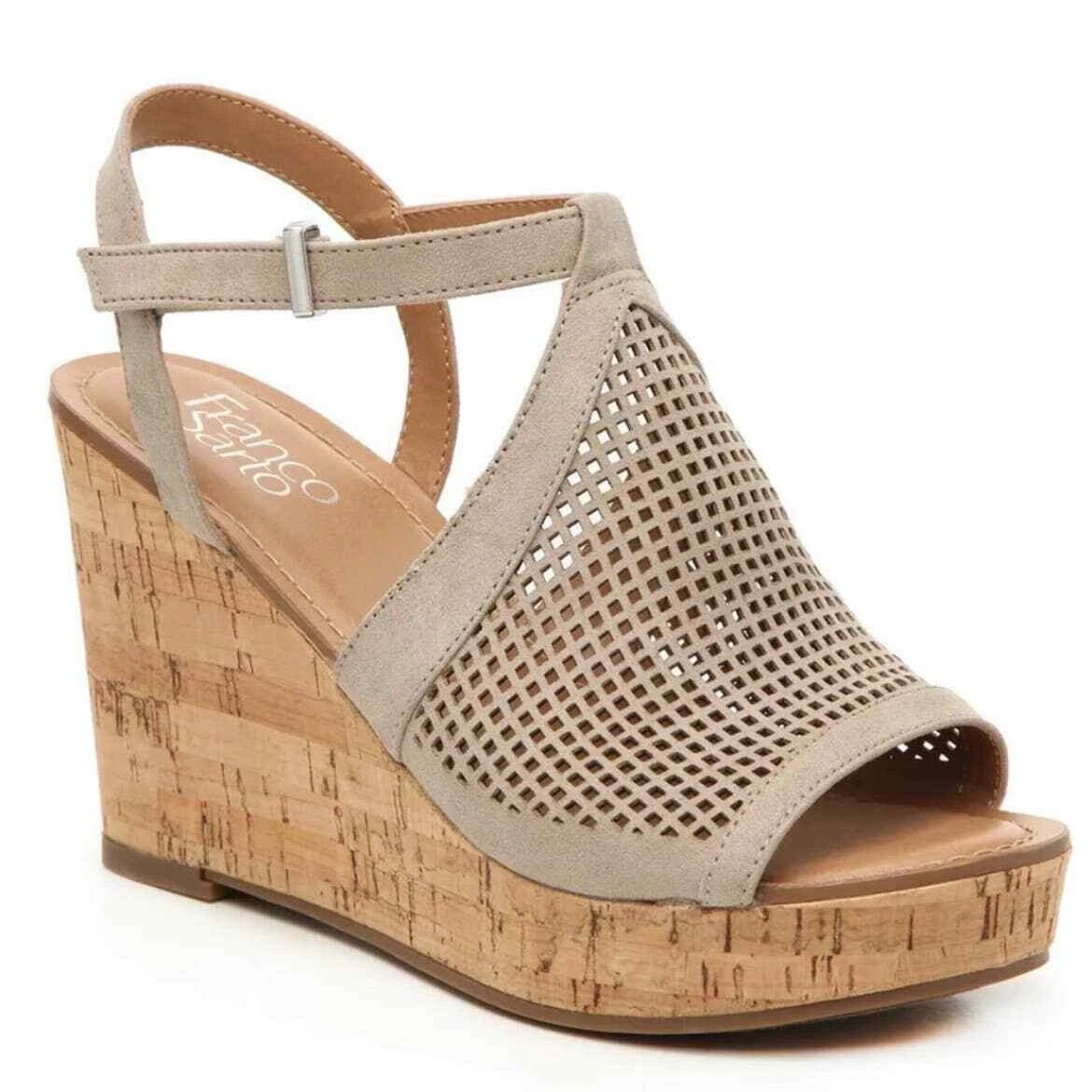 Franco Sarto Taupe Canyon Wedge Sandal (size 9.5 M) | eBay