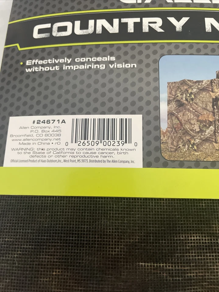 Allen Camo Netting Hunting Blind Conceal MOSSY OAK Break-Up Country 12'x56" - Image 4 of 4