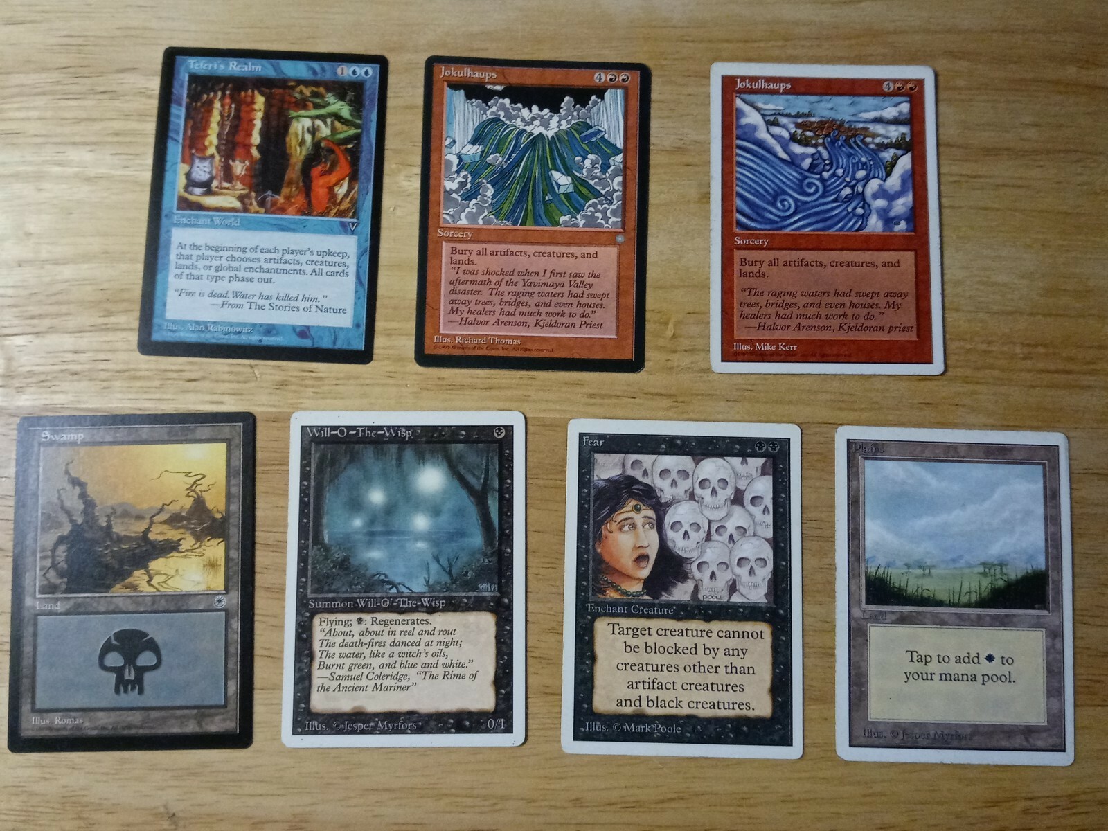 x7 Old Magic Cards Unlimited Revised Visions Ice Age Portal | eBay