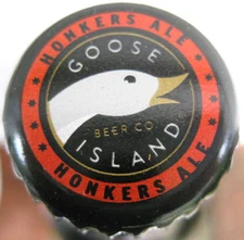 GOOSE ISLAND HONKERS ALE used Beer CROWN, Bottle CAP, Chicago, ILLINOIS, NICE