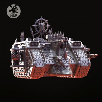 Wargame multipart vehicle Unpainted miniature kit evil transport tank compatible