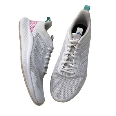 ADIDAS Women s Fluidstreet Running Sneakers with CLOUDFOAM white size 9