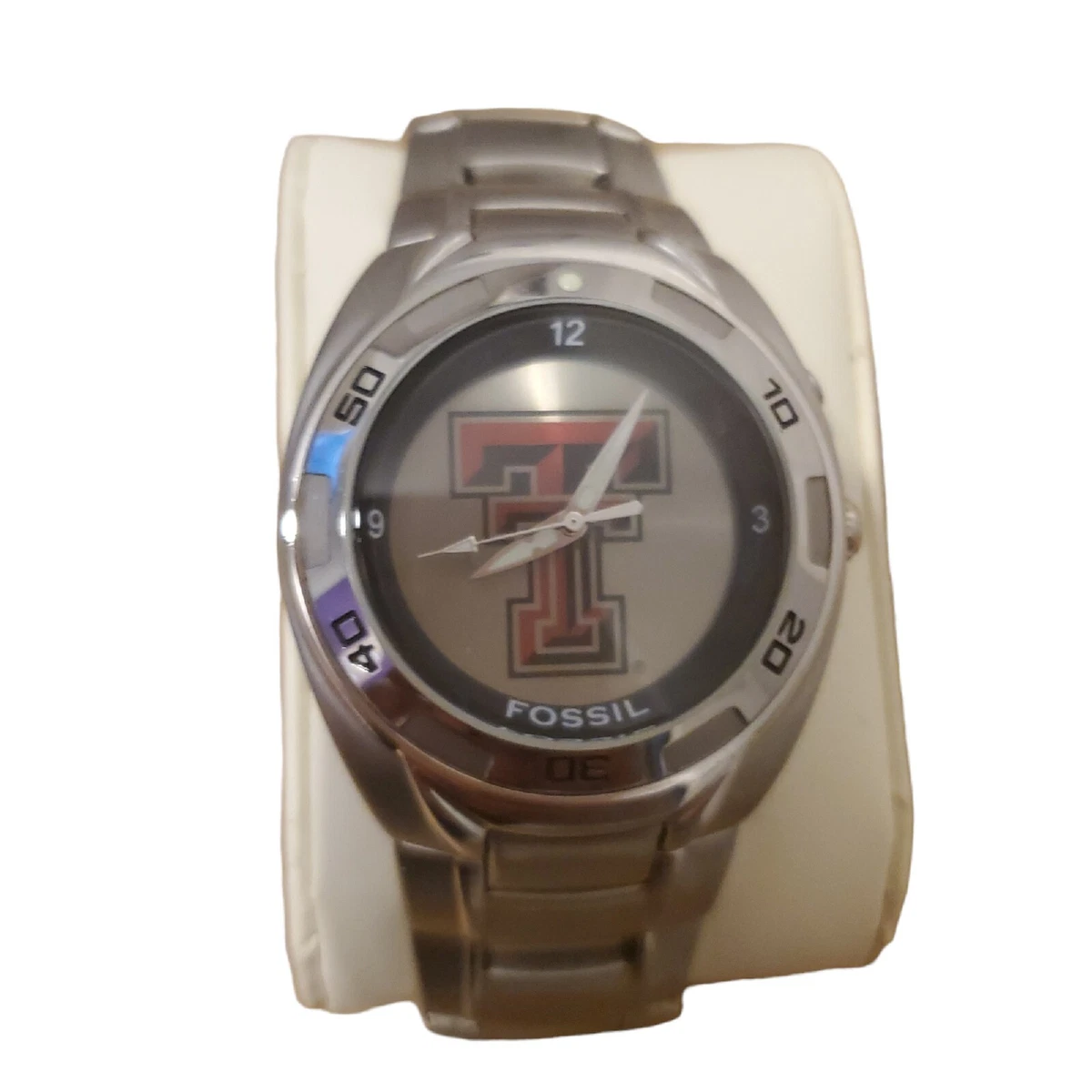 Fossil Kaleido Red Raiders Watch Stainless Steel LI 2341 Texas Tech Collector
