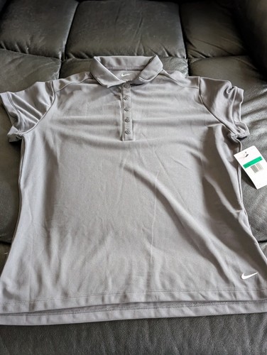 NIKE Women's Polo! Brand NEW! Size XL! NEW Nike Gray Polo!