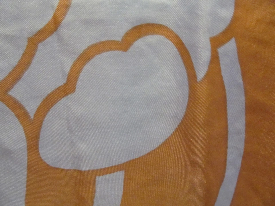 Bufanda Vintage Sin Marca Floral Flor Cobre Marrón y Azul Claro 26 x 26" Sin Usar Foto 3 de 4