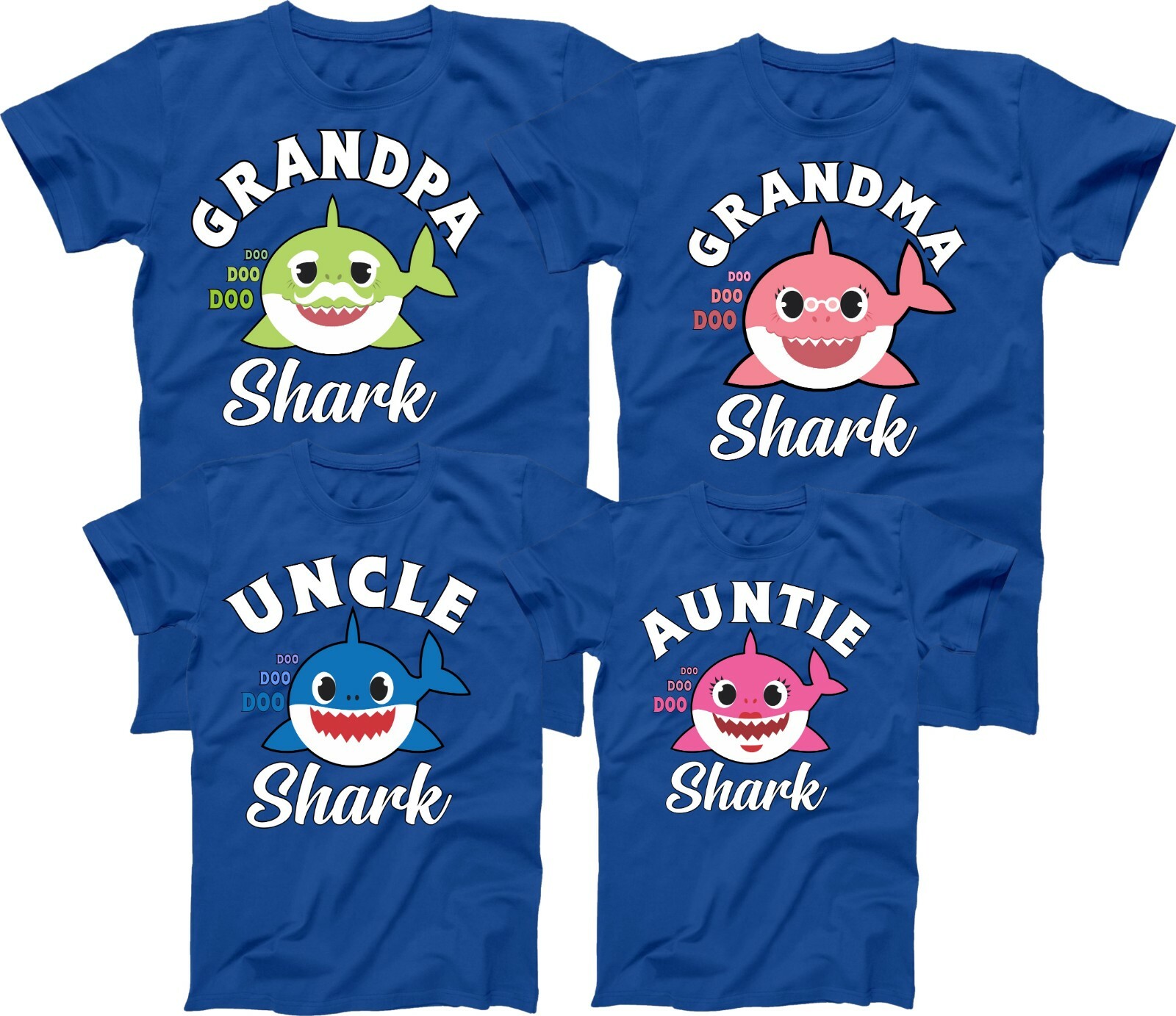Baby Shark Mommy Shark Daddy Shark TSHIRT Family Member Tee Shirt eBay