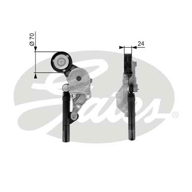 T38192 GATES TENSIONER PULLEY V-RIBBED BELT DRIVEALIGN FOR VW SEAT SKODA AUDI - Picture 4 of 4