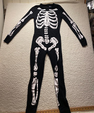 Old Navy Childrens Halloween One-Piece Pajamas Unisex XL 12 Skeleton Costume