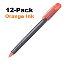 NEW 12-Pack Box Pentel EnerGel Roller Gel Pen ORANGE .7mm Fast Dry BL417-F