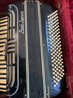 Paolo Soprani Accordian Vintage 1950's 41 Keys 120 Buttons