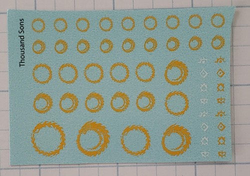 Warhammer 40k Sheet Transfer Chaos Chapters Space Marine RARE - Foto 3