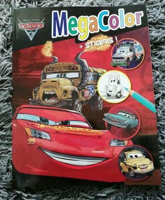 Disney '' MegaColor '' '' CARS 3 '' Edition 2021 + Stickers VIP Zum Malen NEU