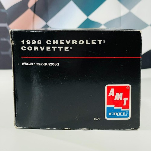 AMT Ertl 1/25 1998 Chevrolet Corvette Convertible Black Diecast Model Car NIB - Picture 9 of 11