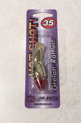 LUHR JENSEN HOT SHOT 35 GOLD STEELHEAD STOMP RATTLE FISHING PLUG TROLL LURE NEW