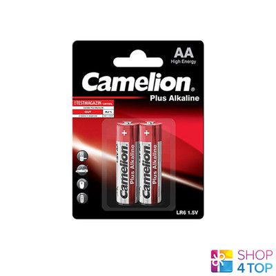 2 Camelion AA Plus Alkaline Batteries LR06 MN1500 AM3 E91 1.5V 2BL EXP 2027 New