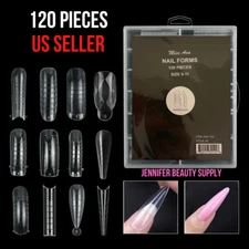 120PCS POLY NAIL GEL QUICK BUILDING MOLD TIPS NAIL DUAL FORMS EXTENSION TOOL JBS