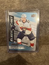 2023-24 UD Engrained Hockey #EC-25 Carter Verhaeghe ElectroCast Metal
