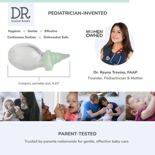 Baby Nasensauger - Dual-Saug Rotzsauger für Neugeborene & Säuglinge - Bild 7 von 11