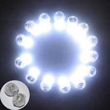 ® 100Pcs/Lot 100 X White round Led Ball Lamp Balloon Light Long Standby Time for