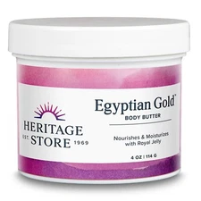 Heritage Store Egyptian Gold Body Butter, Body Moisturizer for Dry Skin Care
