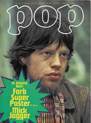 Pop Nr. 10  1970 im Topzustand ohne Riesenposter, Steppenwolf,Free, Black Sabbat