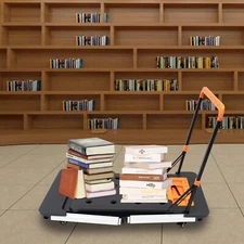 550Lbs Portable Work Platform Adjustable Work Bench Folding Roller Board 7-in-1