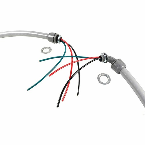 6 Fuß 10-AWG 3-Leiter Nichtmetallisch Flüssigkeitsdicht A/C Peitsche Flexibles Rohr 1/2 Zoll - Bild 6 von 10