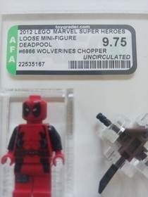 LEGO&reg; Deadpool Minifigure afa graded 9.75 highest graded!! only one in the world