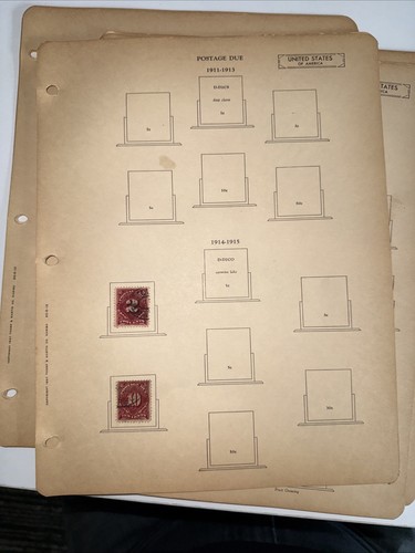USA 1891-1933 POSTAGE DUE PARCEL POST DUE STAMP SMALL COLLECTION RARE 1-50 CENT - Picture 4 of 23