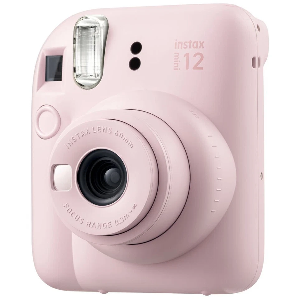 Cámara Fujifilm Instax Mini 12 (rosa flor) con estuche, 100 películas y kit de limpieza Foto 2 de 4