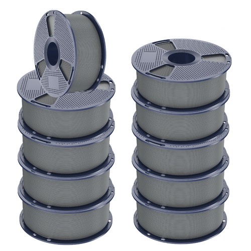 SUNLU 10KG Gray PLA 1KG 3D Printer Filament 1.75mm PLA Gray For FDM 3D Printer