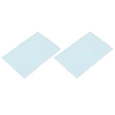 2 Pcs Stained Glass Sheet Mosaic Tile 7.9 Inch x 5.9 Inch Light Blue