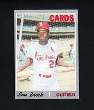 Lou Brock 1970 Topps (HOF) St. Louis Cardinals #330 NM+