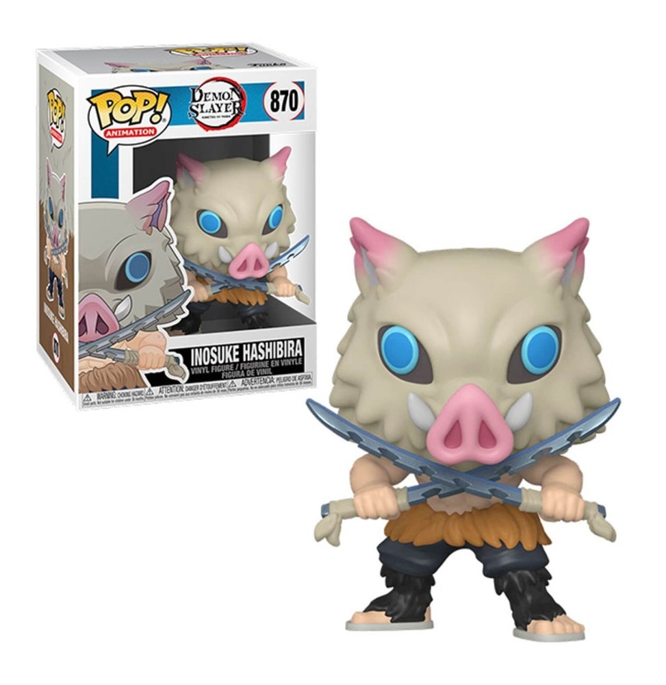 Figurine Demon Slayer Inosuke Hashibira Pop 10cm pour décorer votre bureau de gamer