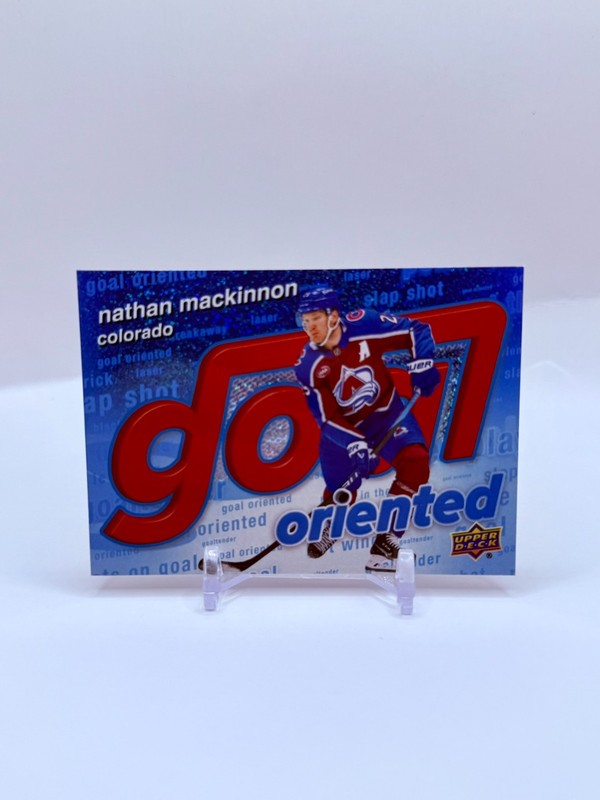 2025-26 Upper Deck Series 1 -Nathan MacKinnon -  Goal Oriented Speckle #GO-7