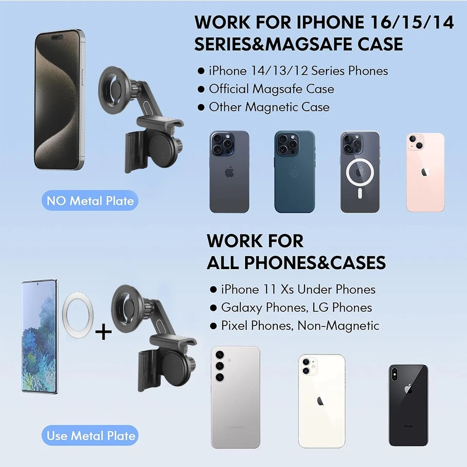 Magnetic Car Display Screen Phone Mount Holder 360° Adjustable for Tesla 3 Y X S - Image 2 of 4