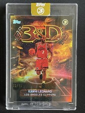 Kawhi Leonard 2025-26 Topps Three 3 3&D Gold /15 #3D-17