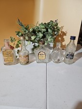 Lote de 5 botellas miniatura vintage vacías